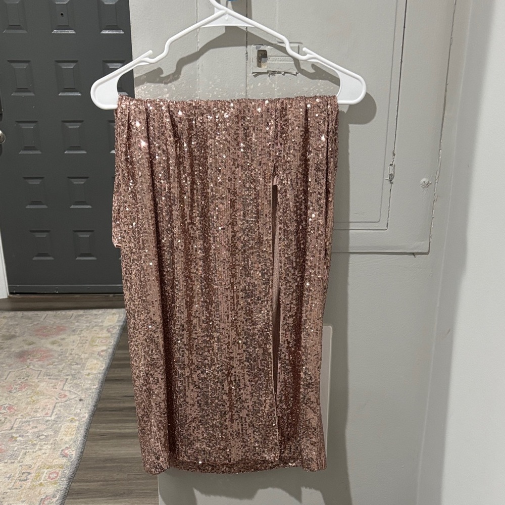 Sequin Pink Skirt